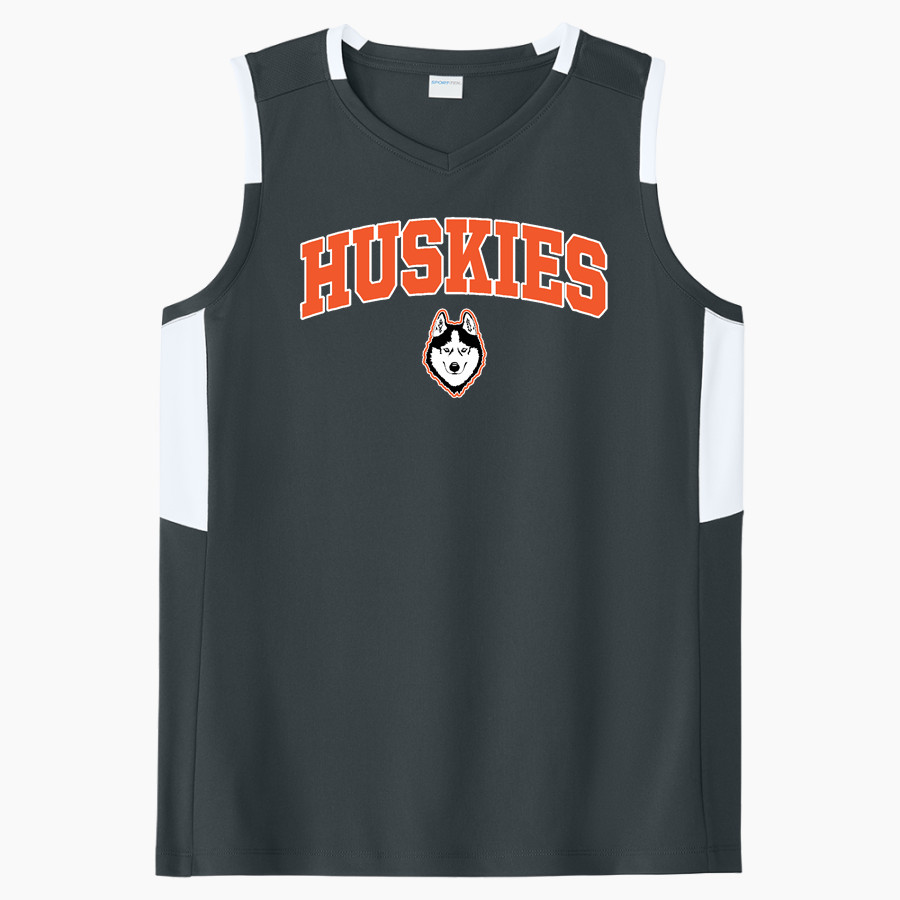 ABSAROKEE HIGH SCHOOL HUSKIES <span class="pdp-name-mascot">ABSAROKEE HUSKIES</span> Sport-Tek Women's Club Sleeveless V-Neck