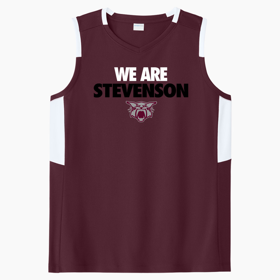 Stevenson Wildcats Sport-Tek Women's Club Sleeveless V-Neck