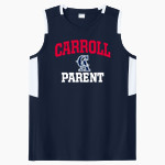 Carroll Rebels Sport-Tek Women's Club Sleeveless V-Neck Front Thumbnail