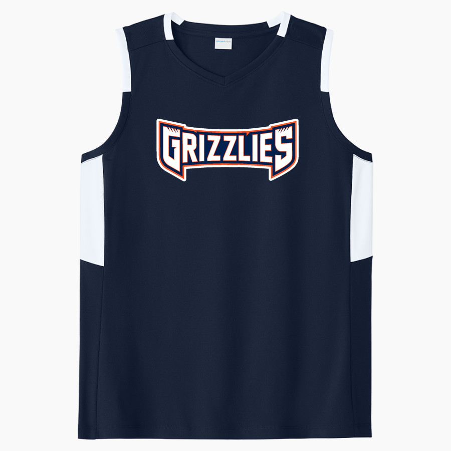Glenn Grizzlies <span class="pdp-name-mascot">Tom Glenn Grizzlies</span> Sport-Tek Women's Club Sleeveless V-Neck