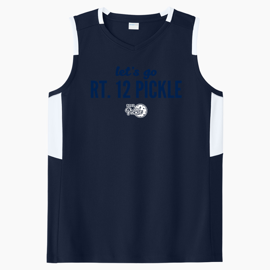 Rt. 12 Pickle Rt. 12 Pickle <span class="pdp-name-mascot">Rt. 12 Pickle</span> Sport-Tek Women's Club Sleeveless V-Neck