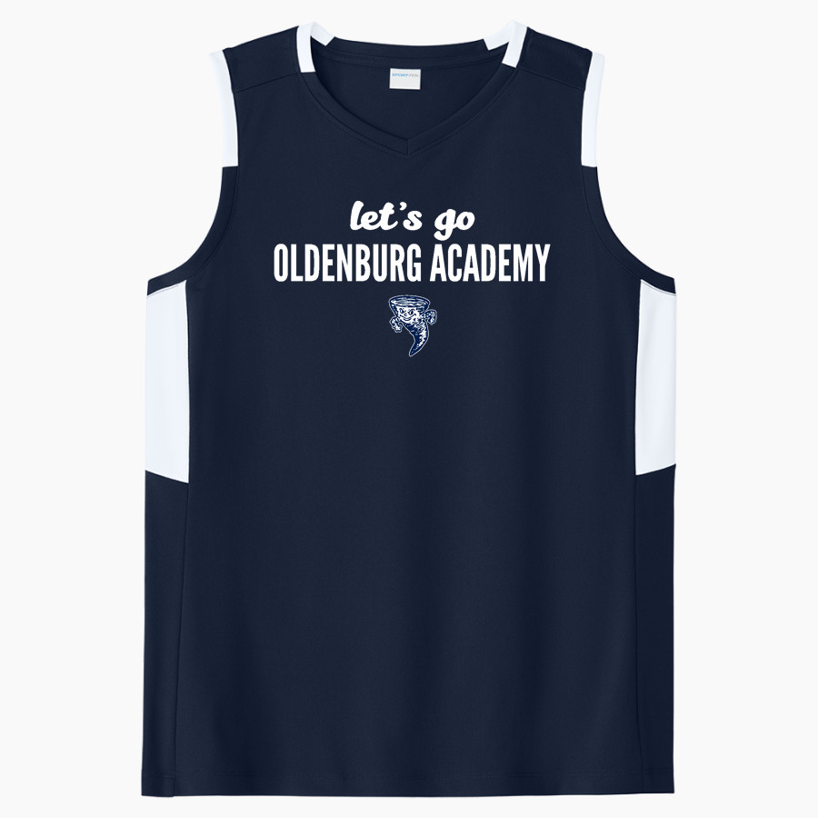 OLDENBURG ACADEMY TWISTERS Sport-Tek Women's Club Sleeveless V-Neck