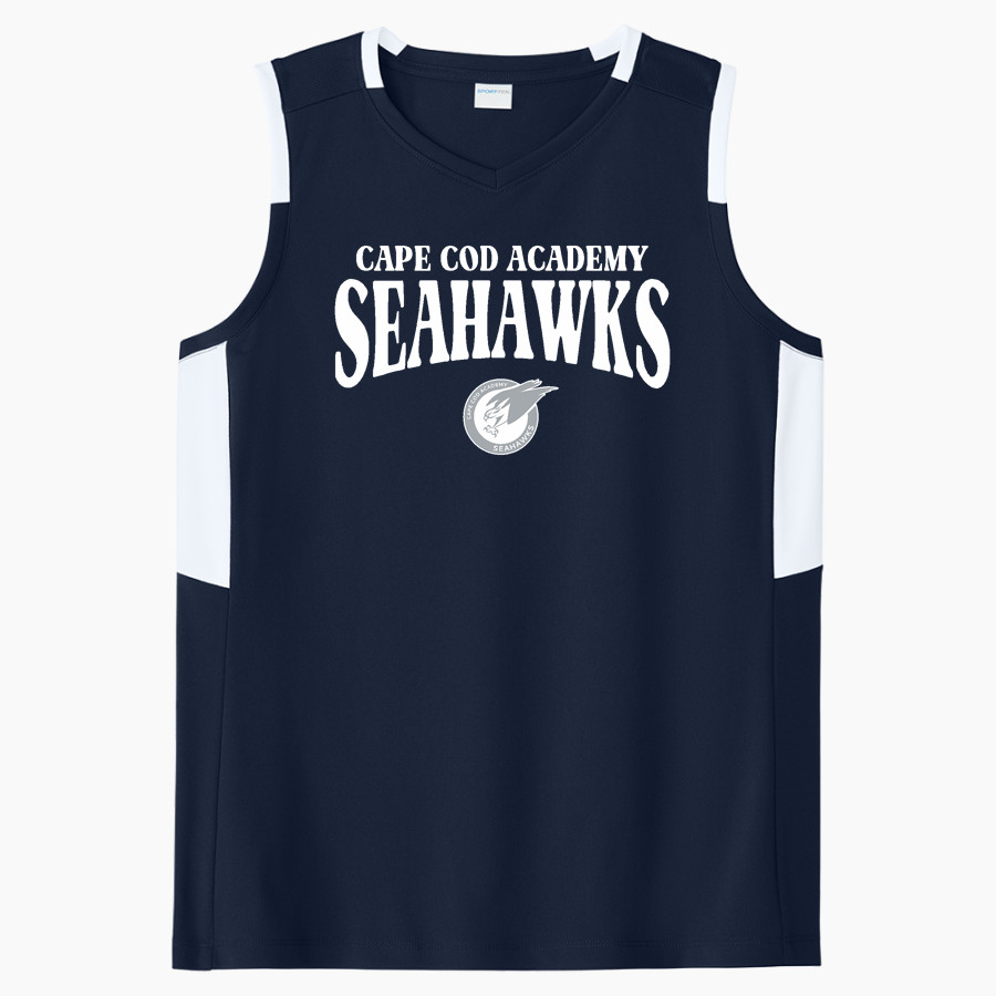 Cape Cod Academy Seahawks Sport-Tek Women's Club Sleeveless V-Neck