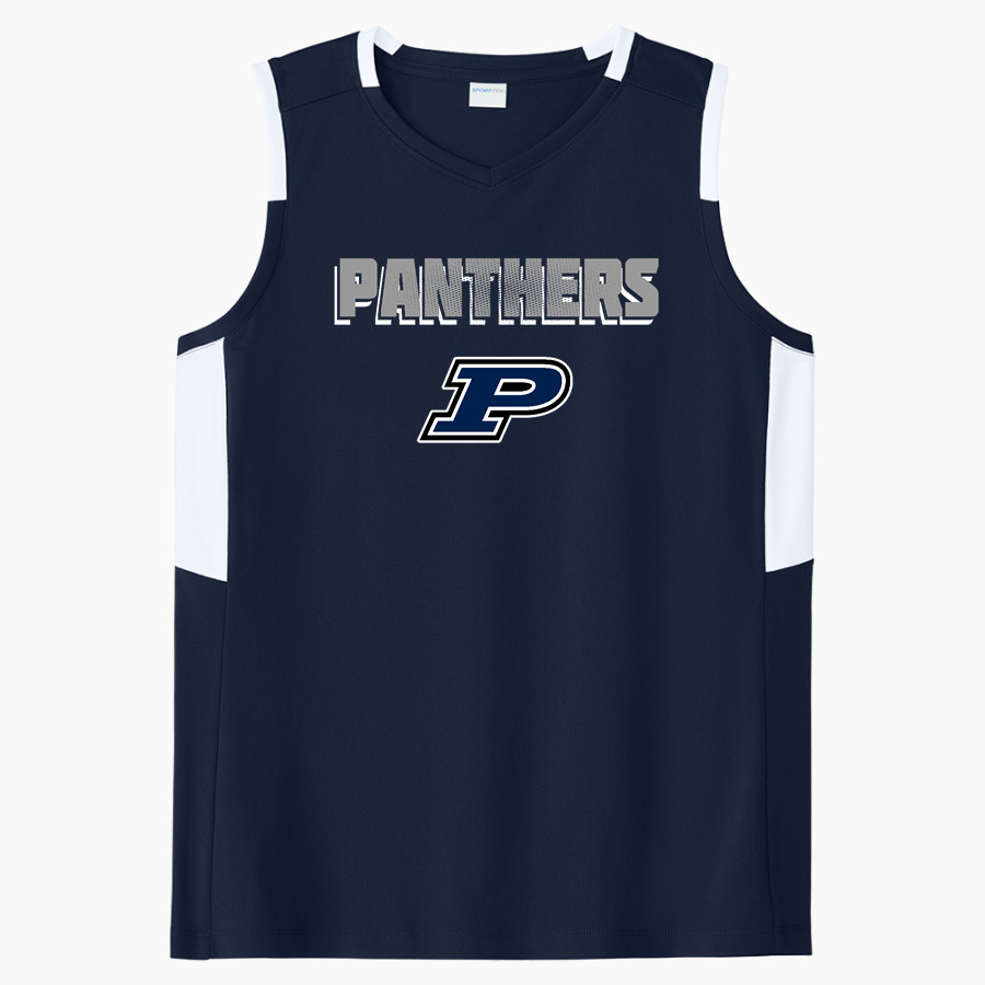 PASQUOTANK COUNTY HIGH SCHOOL PANTHERS <span class="pdp-name-mascot">PASQUOTANK COUNTY PANTHERS</span> Sport-Tek Women's Club Sleeveless V-Neck