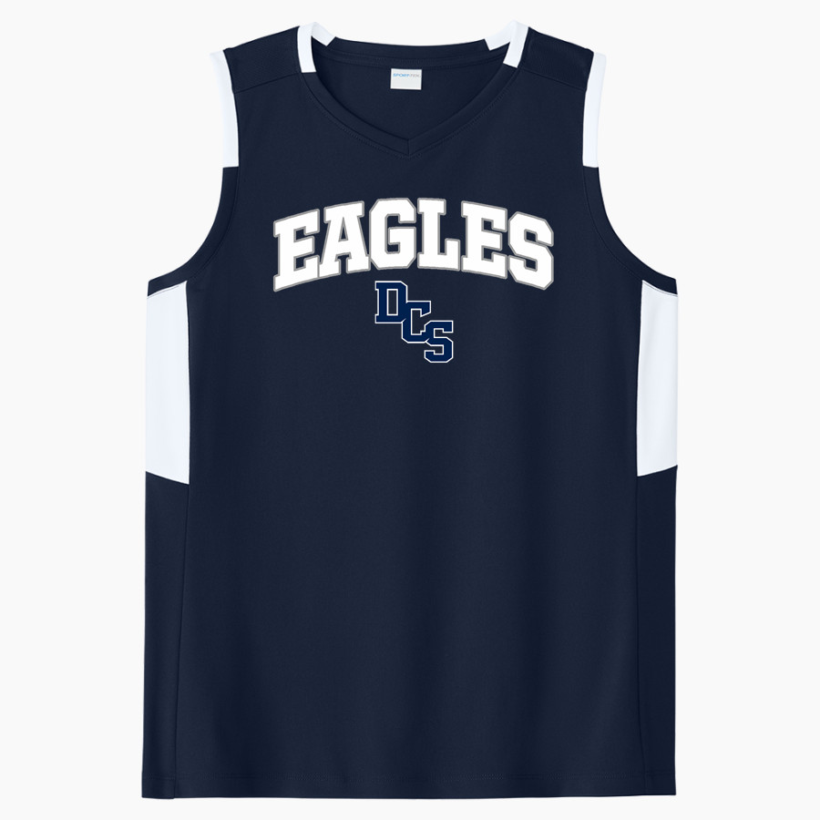 DUBOIS CHRISTIAN SCHOOLS EAGLES <span class="pdp-name-mascot">DUBOIS EAGLES</span> Sport-Tek Women's Club Sleeveless V-Neck