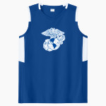 HAMILTON HIGH SCHOOL MARINES Sport-Tek Women's Club Sleeveless V-Neck Front Thumbnail
