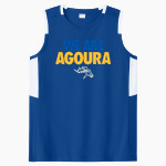 AGOURA HIGH SCHOOL CHARGERS Sport-Tek Women's Club Sleeveless V-Neck Front Thumbnail