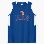 NEWTON SOUTH HIGH SCHOOL LIONS <span class="pdp-name-mascot">NEWTON SOUTH LIONS</span> Sport-Tek Women's Club Sleeveless V-Neck Front Thumbnail