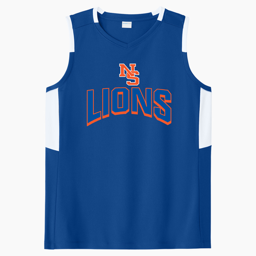 NEWTON SOUTH HIGH SCHOOL LIONS <span class="pdp-name-mascot">NEWTON SOUTH LIONS</span> Sport-Tek Women's Club Sleeveless V-Neck