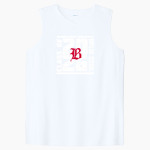 Baylor School Red Raiders Sport-Tek Women's Club Sleeveless V-Neck Front Thumbnail