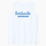 BARTLESVILLE HIGH SCHOOL BRUINS <span class="pdp-name-mascot">BARTLESVILLE BRUINS</span> Sport-Tek Women's Club Sleeveless V-Neck Front Thumbnail
