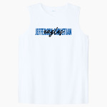 Jefferson Christian Eagles Sport-Tek Women's Club Sleeveless V-Neck Front Thumbnail