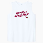 MAYVILLE HIGH SCHOOL CARDINALS Sport-Tek Women's Club Sleeveless V-Neck Front Thumbnail