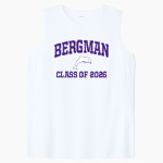 Bergman Dolphins <span class="pdp-name-mascot">Frank V. Bergman Elementary Dolphins</span> Sport-Tek Women's Club Sleeveless V-Neck Front Thumbnail