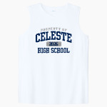 CELESTE HIGH SCHOOL BLUE DEVILS <span class="pdp-name-mascot">CELESTE BLUE DEVILS</span> Sport-Tek Women's Club Sleeveless V-Neck Front Thumbnail