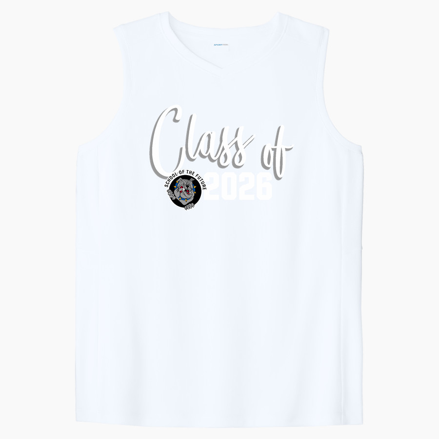 SCHOOL OF THE FUTURE BULLDOGS <span class="pdp-name-mascot">FUTURE BULLDOGS</span> Sport-Tek Women's Club Sleeveless V-Neck