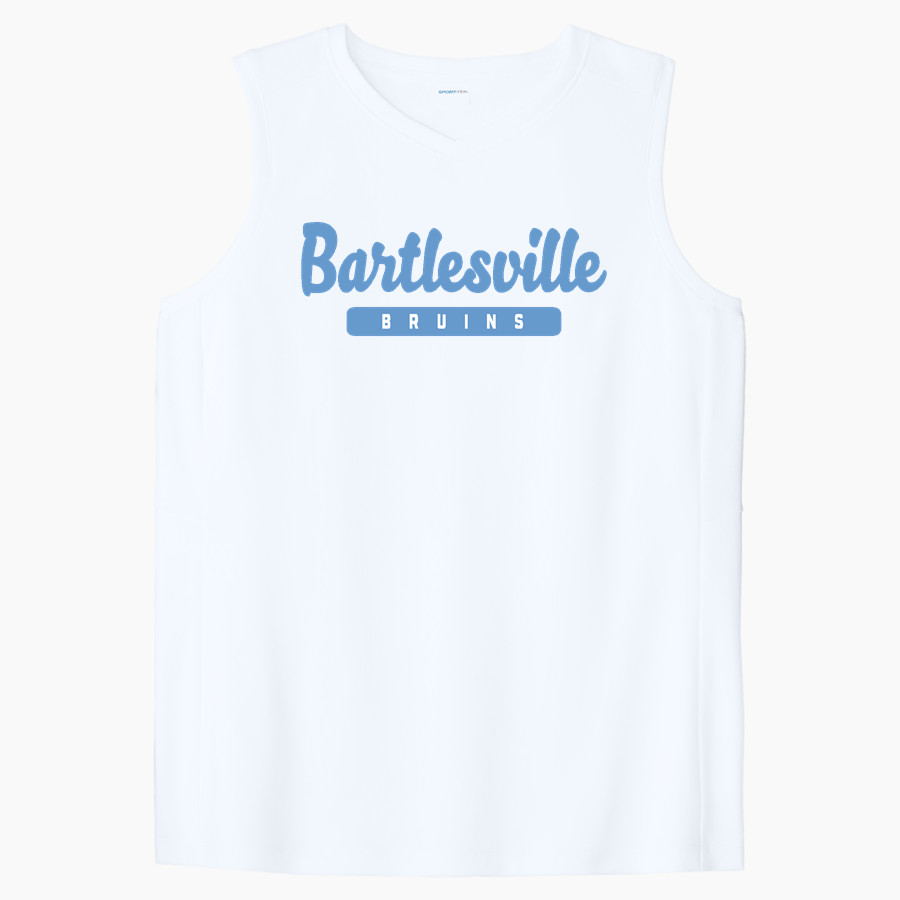 BARTLESVILLE HIGH SCHOOL BRUINS <span class="pdp-name-mascot">BARTLESVILLE BRUINS</span> Sport-Tek Women's Club Sleeveless V-Neck