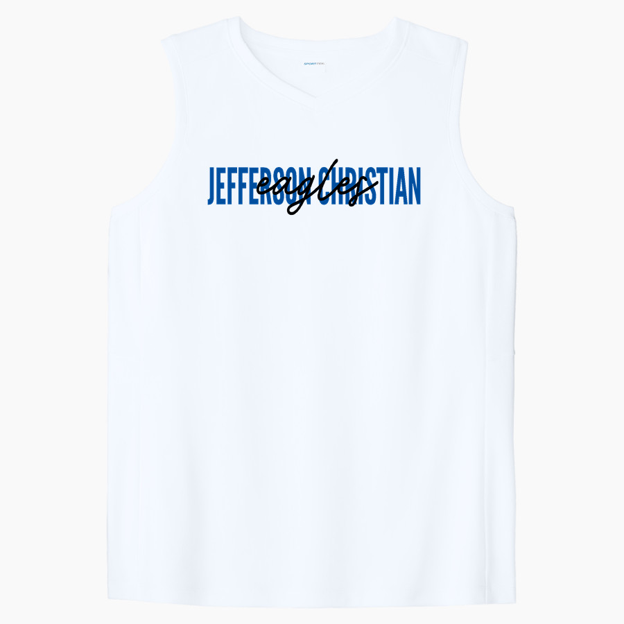 Jefferson Christian Eagles Sport-Tek Women's Club Sleeveless V-Neck