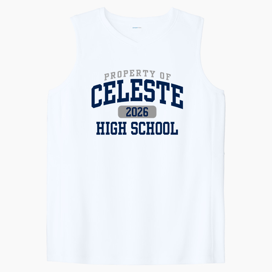 CELESTE HIGH SCHOOL BLUE DEVILS <span class="pdp-name-mascot">CELESTE BLUE DEVILS</span> Sport-Tek Women's Club Sleeveless V-Neck