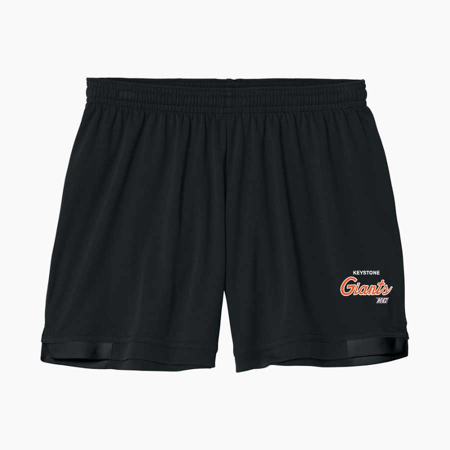 Keystone College The Official Online Store <span class="pdp-name-mascot">Keystone Giants</span> Sport-Tek Women's Club 5in Short