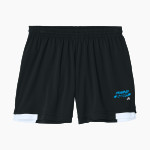 Frankel Jewish Academy Jaguars official sideline store <span class="pdp-name-mascot">Frankel Jewish Academy Jaguars</span> Sport-Tek Women's Club 5in Short Front Thumbnail