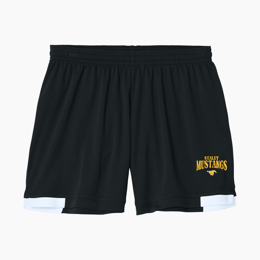 STALEY Mustangs Sport-Tek Women's Club 5in Short