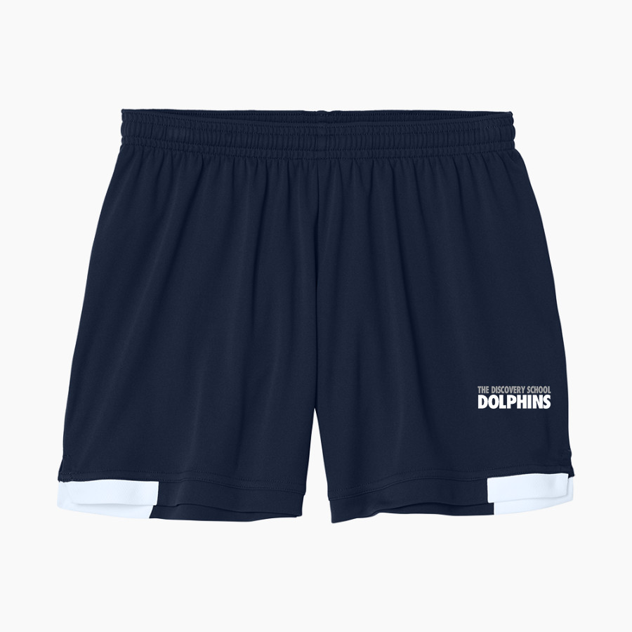 Discovery Dolphins <span class="pdp-name-mascot">Discovery School Dolphins</span> Sport-Tek Women's Club 5in Short
