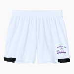 Bergman Dolphins <span class="pdp-name-mascot">Frank V. Bergman Elementary Dolphins</span> Sport-Tek Women's Club 5in Short Front Thumbnail