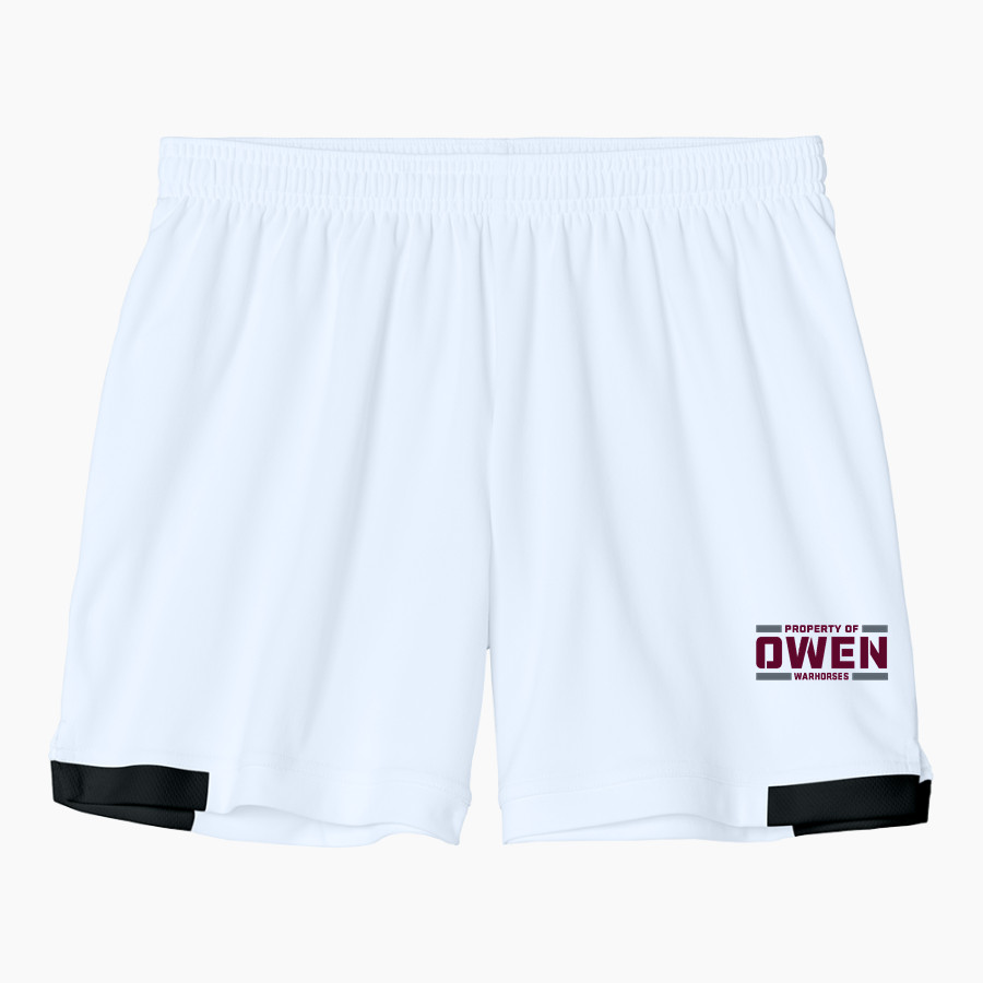 OWEN warhorses mountain tough...valley strong <span class="pdp-name-mascot">CHARLES D OWEN WARHORSES</span> Sport-Tek Women's Club 5in Short