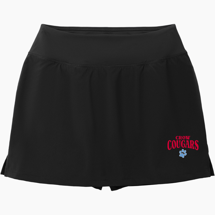 CROW HIGH SCHOOL Cougars Online Store <span class="pdp-name-mascot">CROW COUGARS</span> Sport-Tek Women's Repeat Skort