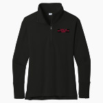 Jupiter Christian Eagles <span class="pdp-name-mascot">Jupiter Eagles</span> Sport-Tek Ladies' Sport-Wick Flex Fleece 1/4-Zip Front Thumbnail