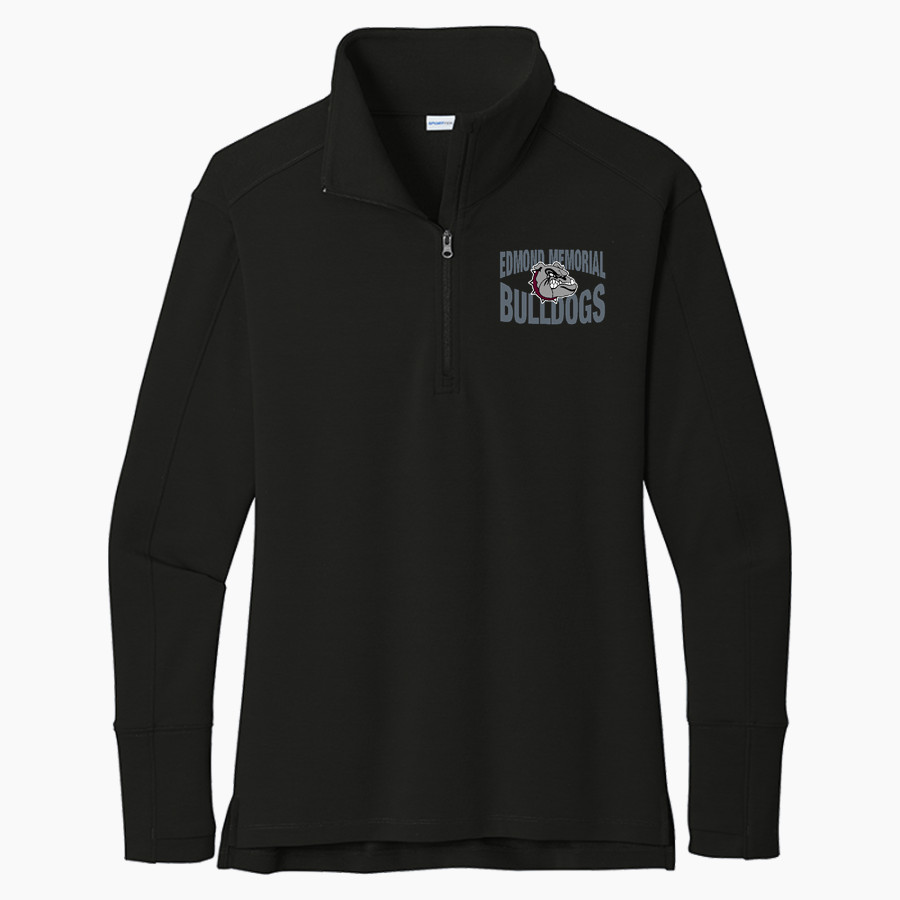 EDMOND MEMORIAL HIGH SCHOOL BULLDOGS <span class="pdp-name-mascot">EDMOND MEMORIAL BULLDOGS</span> Sport-Tek Ladies' Sport-Wick Flex Fleece 1/4-Zip