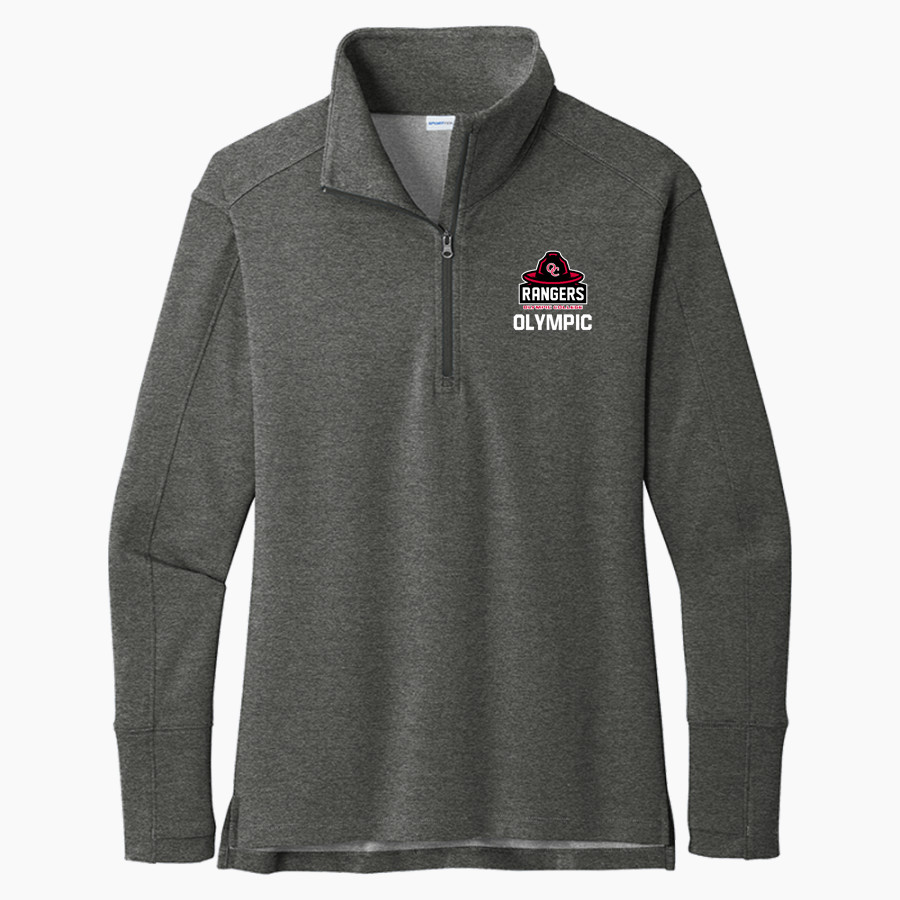 Olympic College Official Store of the Rangers <span class="pdp-name-mascot">Olympic College Rangers</span> Sport-Tek Ladies' Sport-Wick Flex Fleece 1/4-Zip
