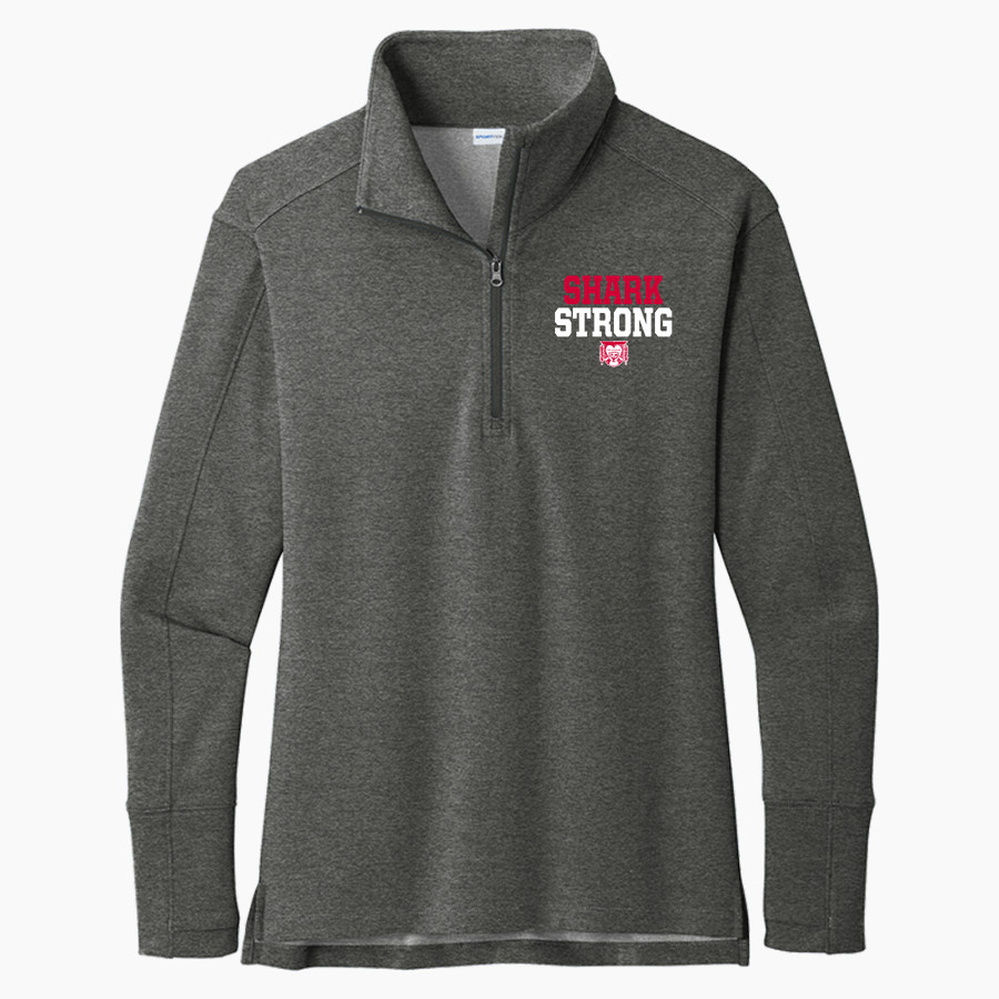 Sacred Heart Academy Sharks <span class="pdp-name-mascot">Sacred Heart Academy Sharks</span> Sport-Tek Ladies' Sport-Wick Flex Fleece 1/4-Zip