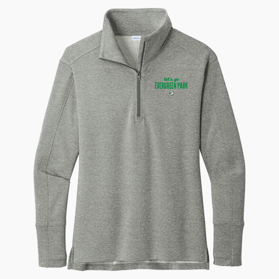 EVERGREEN PARK HIGH SCHOOL MUSTANGS <span class="pdp-name-mascot">EVERGREEN PARK MUSTANGS</span> Sport-Tek Ladies' Sport-Wick Flex Fleece 1/4-Zip