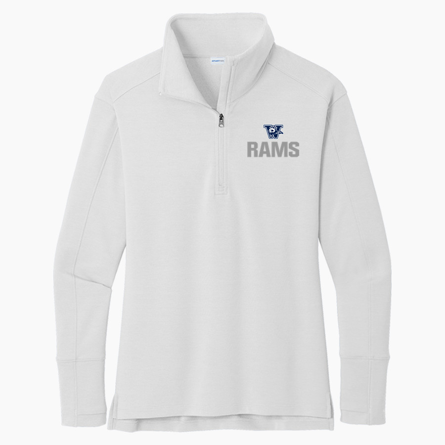 Weber Rams <span class="pdp-name-mascot">Weber Rams</span> Sport-Tek Ladies' Sport-Wick Flex Fleece 1/4-Zip