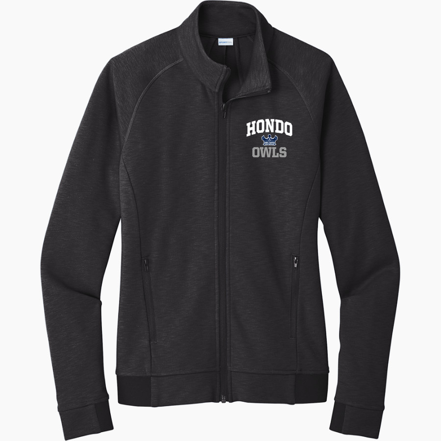 HONDO HIGH SCHOOL OWLS <span class="pdp-name-mascot">HONDO OWLS</span> Sport-Tek Women's PosiCharge Strive Full-Zip Jacket