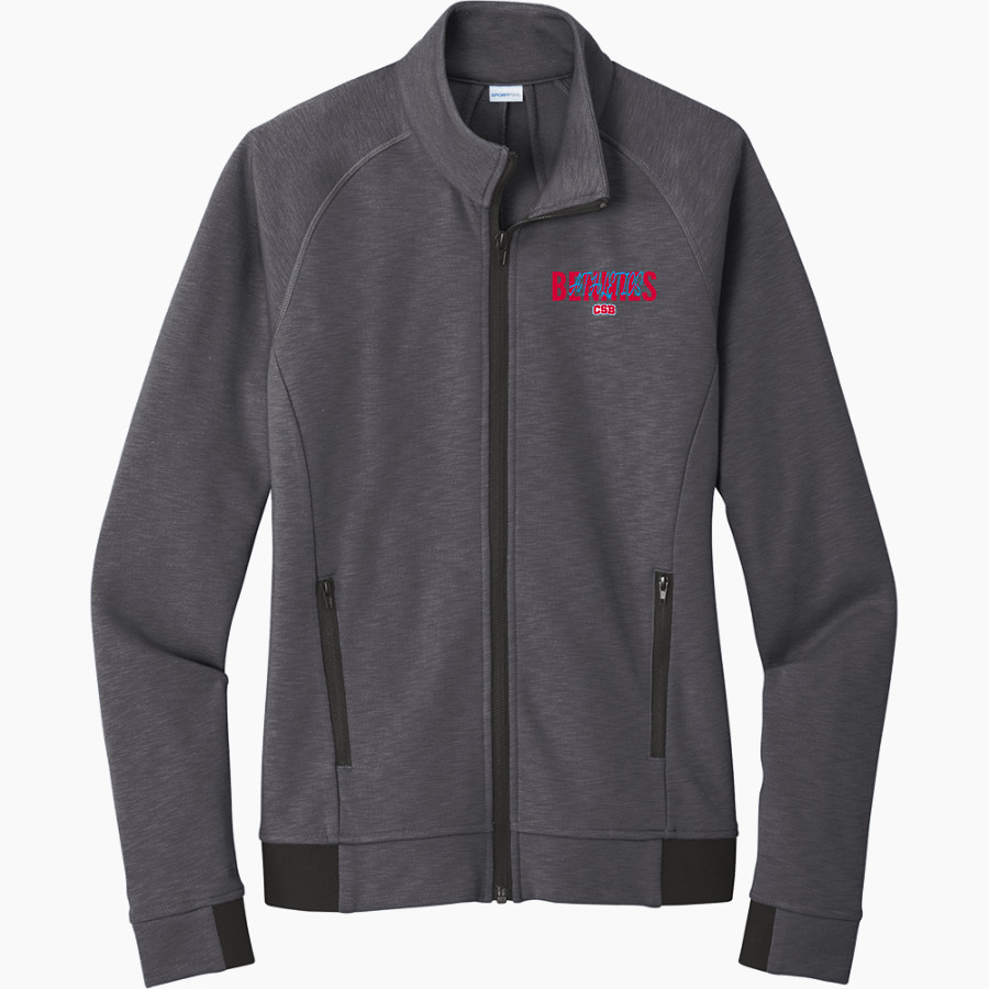 COLLEGE OF ST BENEDICT Bennies <span class="pdp-name-mascot">COLLEGE OF ST BENEDICT</span> Sport-Tek Women's PosiCharge Strive Full-Zip Jacket