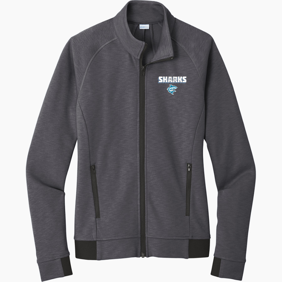 Hawaii Pacific University Online Store <span class="pdp-name-mascot">Hawaii Pacific University Sharks</span> Sport-Tek Women's PosiCharge Strive Full-Zip Jacket