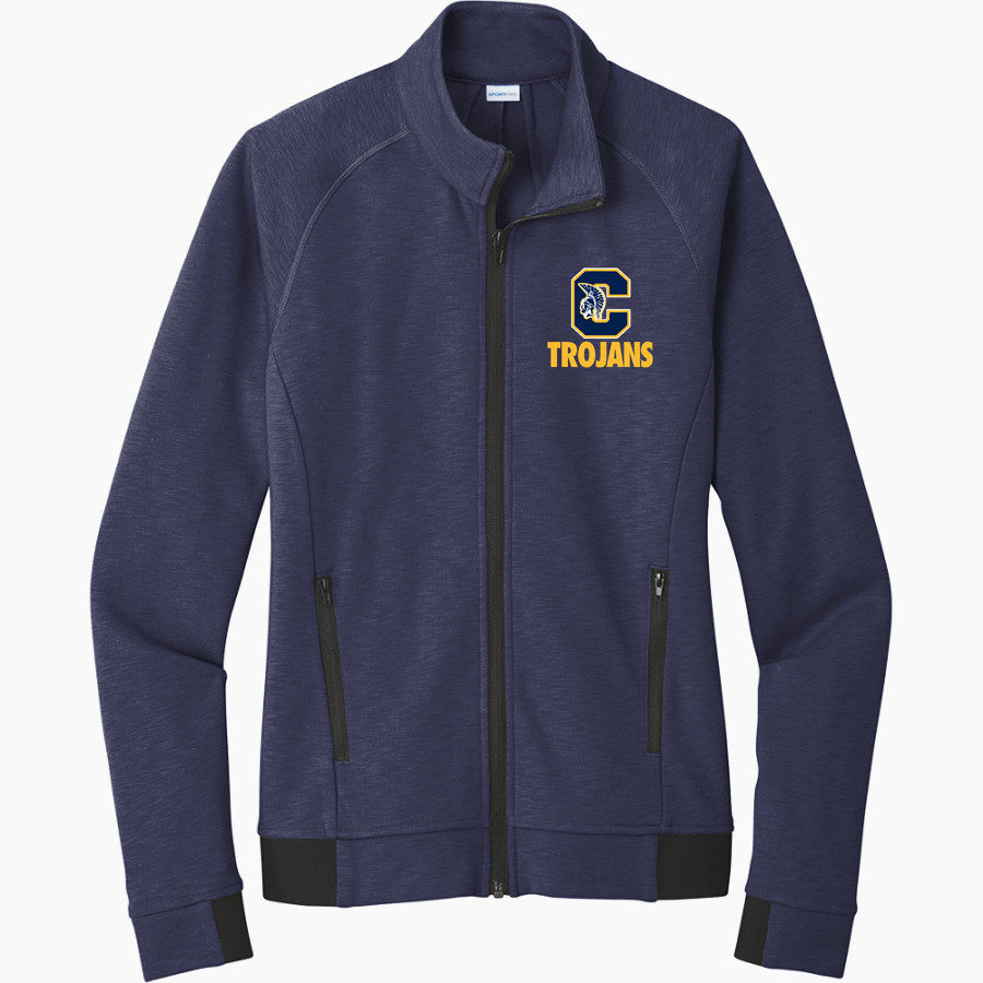 CLAWSON HIGH SCHOOL TROJANS Sport-Tek Women's PosiCharge Strive Full-Zip Jacket