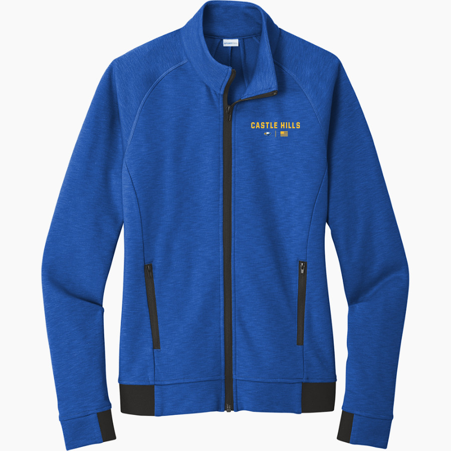 The Christian School at Castle Hills EAGLES <span class="pdp-name-mascot">CASTLE HILLS FIRST BAPTIST EAGLES</span> Sport-Tek Women's PosiCharge Strive Full-Zip Jacket
