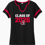 PENDER HIGH SCHOOL PENDRAGONS <span class="pdp-name-mascot">PENDER PENDRAGONS</span> Sport-Tek Women's Halftime Notch-Neck Short-Sleeve T-Shirt Front Thumbnail