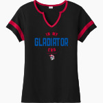Cj Hooker Gladiators <span class="pdp-name-mascot">Cj Hooker Gladiators</span> Sport-Tek Women's Halftime Notch-Neck Short-Sleeve T-Shirt Front Thumbnail