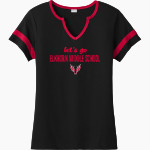 Elkhorn Middle School Antlers <span class="pdp-name-mascot">Elkhorn Antlers</span> Sport-Tek Women's Halftime Notch-Neck Short-Sleeve T-Shirt Front Thumbnail