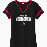 Montgomery Vikings Sport-Tek Women's Halftime Notch-Neck Short-Sleeve T-Shirt Front Thumbnail