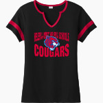 WEST HELENA CENTRAL HIGH SCHOOL COUGARS Sport-Tek Women's Halftime Notch-Neck Short-Sleeve T-Shirt Front Thumbnail