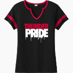 Belleville Mennonite Thunder <span class="pdp-name-mascot">Belleville Mennonite Thunder</span> Sport-Tek Women's Halftime Notch-Neck Short-Sleeve T-Shirt Front Thumbnail