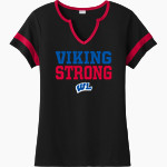 Wisconsin Lutheran Vikings Sport-Tek Women's Halftime Notch-Neck Short-Sleeve T-Shirt Front Thumbnail