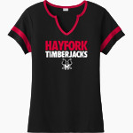 Hayfork Timberjacks Sport-Tek Women's Halftime Notch-Neck Short-Sleeve T-Shirt Front Thumbnail