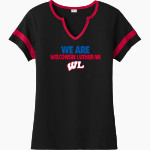 Wisconsin Lutheran Vikings <span class="pdp-name-mascot">Wisconsin Lutheran Vikings</span> Sport-Tek Women's Halftime Notch-Neck Short-Sleeve T-Shirt Front Thumbnail